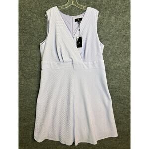 Ronni Nicole Womens Shift Dress Plus Sz 20W Lilac Purple Sleeveless Textured New
